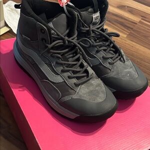 Vans Gray High-Top Lace-Up Boots